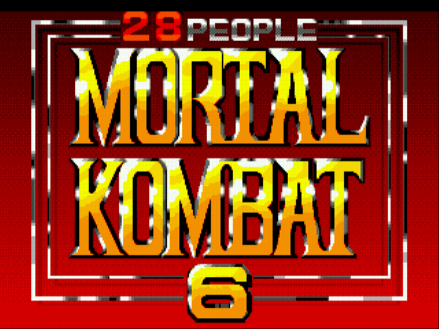 Mortal Kombat 6 28 People Title Screen